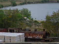 
CP  Henschel 2-4-6-0T '079213' at Pocinho Station on the Douro Railway, April 2012